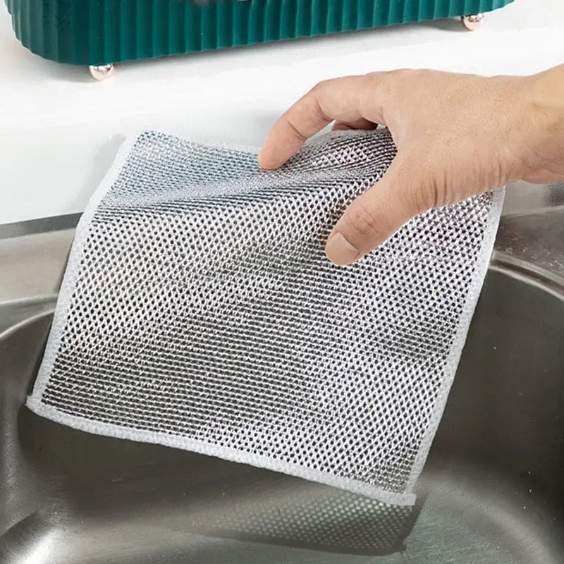 Steel Wire Dishwashing Cloth, Rust Removal Scouring Pad, Double Side Steel Wire Washing Brush, Multipurpose Steel Wool Rag, Reusable Steel Wool Dishcloth, Silver Wire Wipes Dish Towel, Non Scratch Wire Dishcloth Steel Wire Dishwashing Cloth, Rust Removal Scouring Pad, Double Side Steel Wire Washing Brush, Multipurpose Steel Wool Rag, Reusable Steel Wool Dishcloth, Silver Wire Wipes Dish Towel, Non Scratch Wire Dishcloth